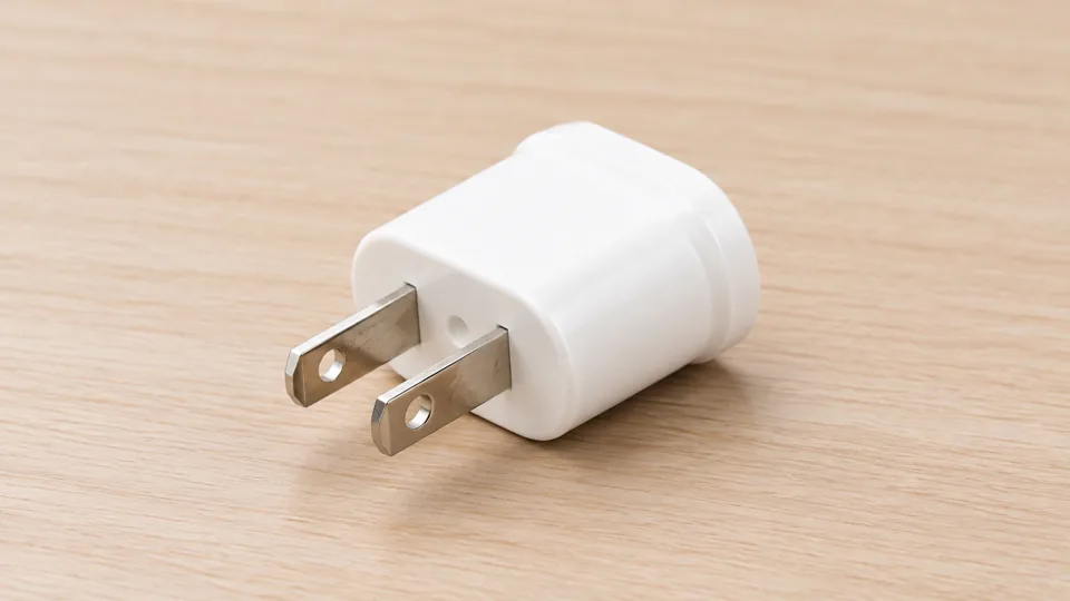 Unbranded adapter with two parallel flat Type A pins